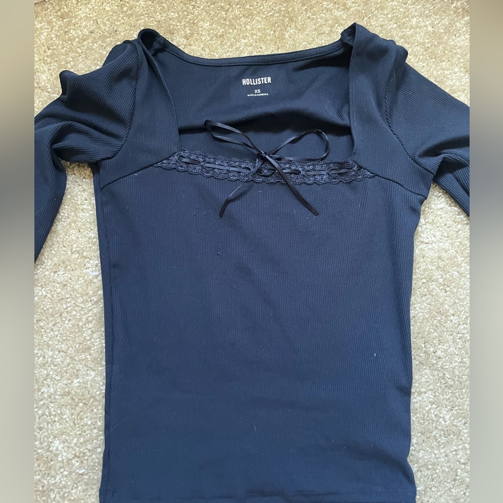Hollister Blue Ribbon Top